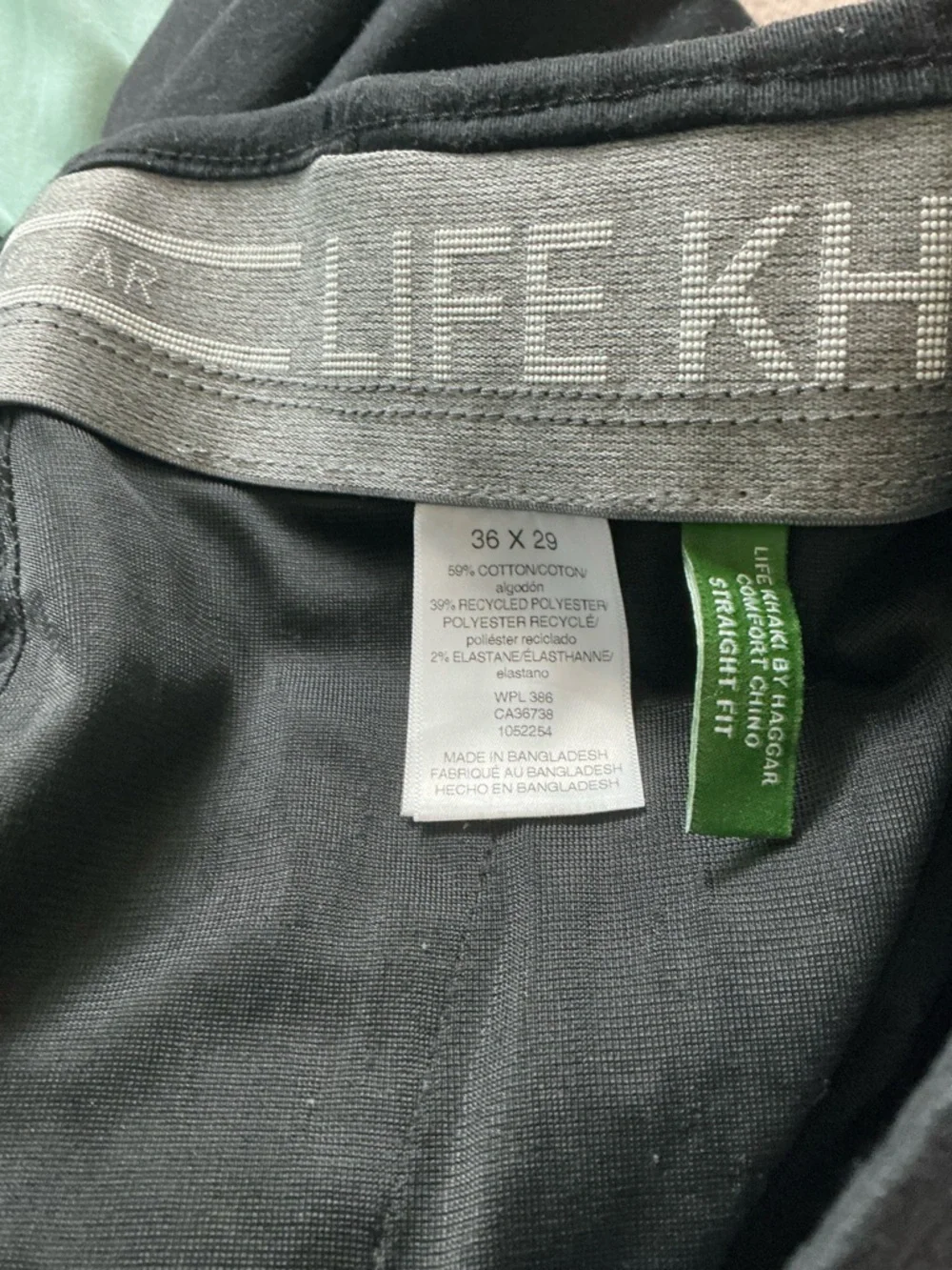 Haggar Life Khaki Comfort Chino Straight Fit Men’s Pants EUC